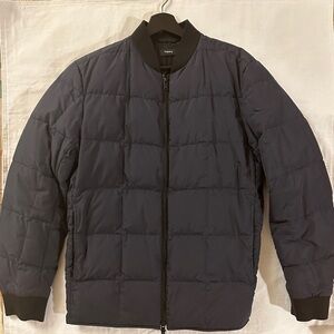 Theory Mens Quilted Jacket- Navy